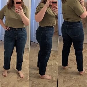 Women's Dark Blue Jeans